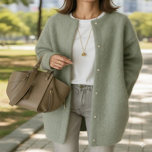 Women Minimal-Style Comfy Knit Jacket
